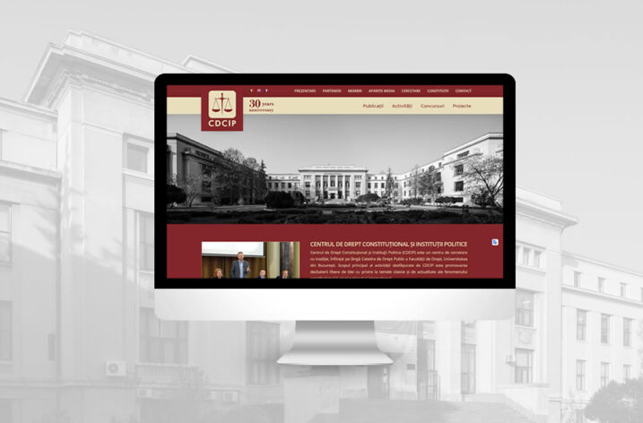 Centrul de Drept Constituțional și Instituţii Politice își relansează site-ul prin agenţia Justpixel