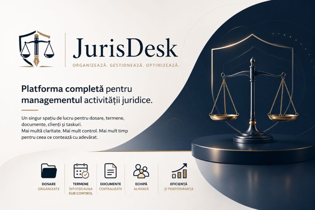 JurisDesk.ro — o platformă gândită din interiorul profesiei juridice