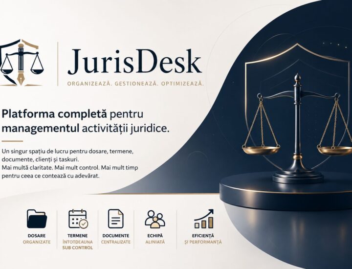 JurisDesk.ro — o platformă gândită din interiorul profesiei juridice
